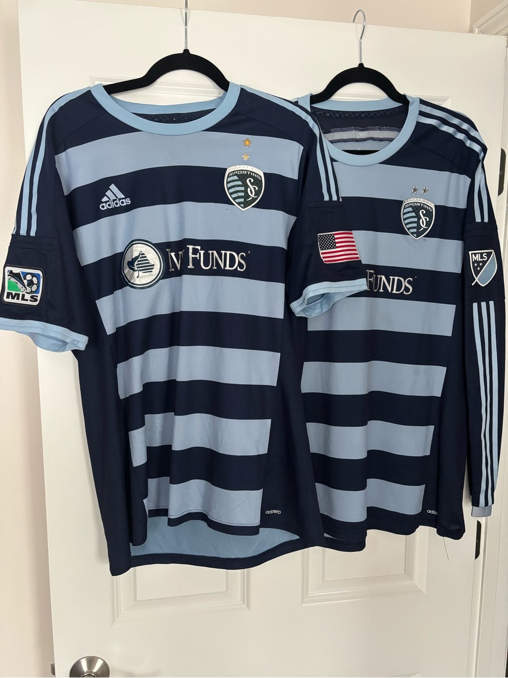 Short and Long Sleeve Sporting Kansas City Jerseys